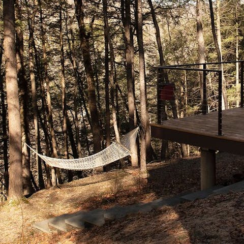 Squirrel yourself away in the hammock