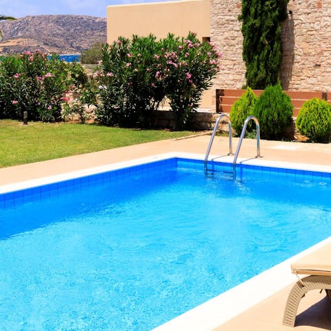 Refresh your mind and soul with a dip in the private pool