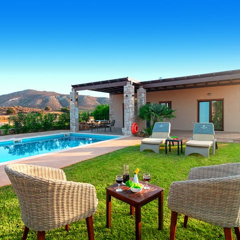 Enjoy some afternoon cocktails in the serene setting of the garden