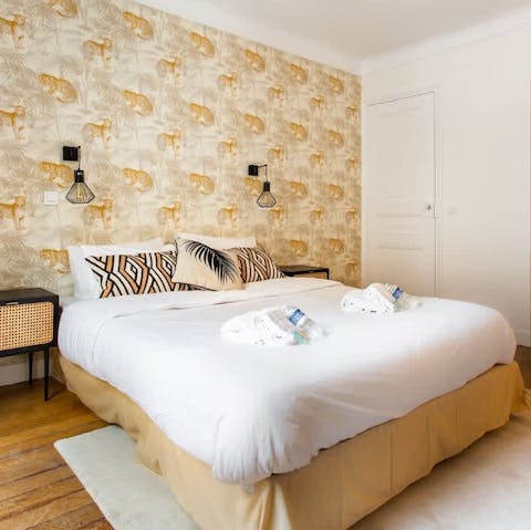 Enjoy a restful night's sleep after a busy day discovering Paris
