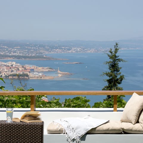 Raise a toast to the terrace's fantastic views