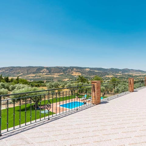 Feel inspired by the beautiful views whilst relaxing on the terrace