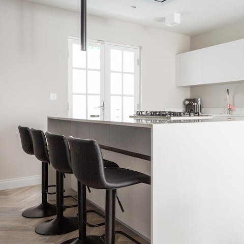 Enjoy breakfast at the kitchen diner