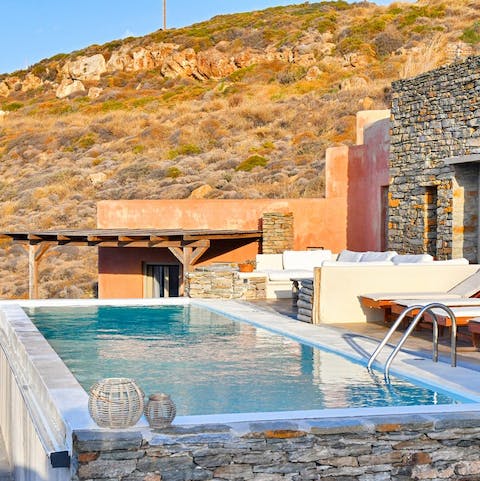 Swim a few laps in the cool waters of the infinity pool