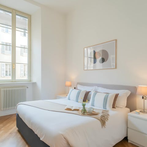 Get a restful night's sleep in one of two double bedrooms