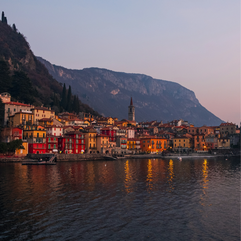 Discover Lake Como, an eleven-minute walk away