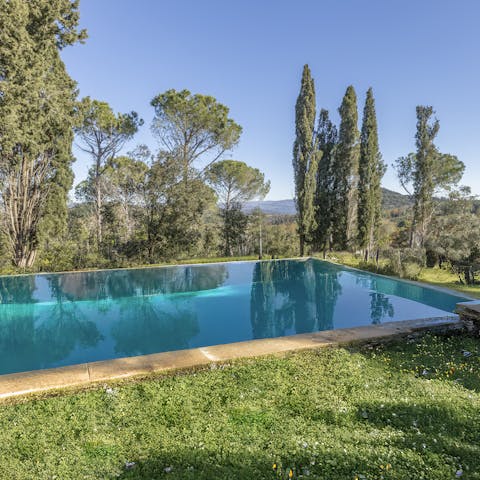 Soak up the Italian sun by the shared pool