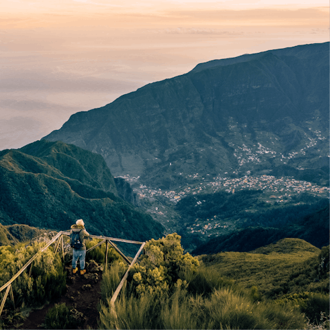 Hike one of the island's 200 levadas in search of stunning waterfalls and jaw-dropping views
