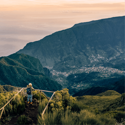 Hike one of the island's 200 levadas in search of stunning waterfalls and jaw-dropping views