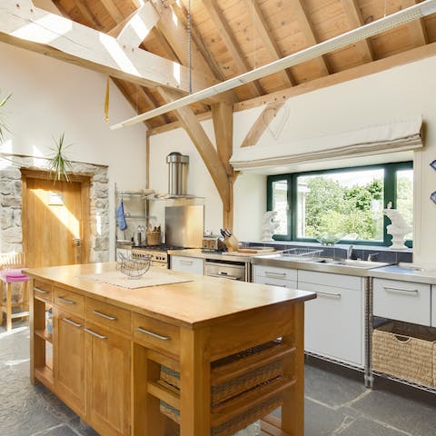 Whip up a feast in the enormous kitchen