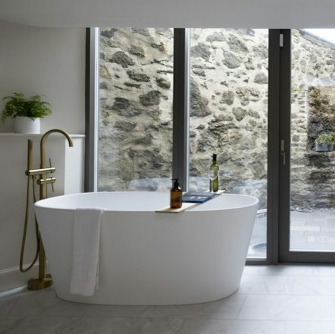 Soak in the freestanding tub after a day exploring Edinburgh
