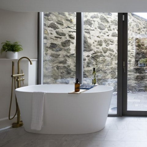 Soak in the freestanding tub after a day exploring Edinburgh