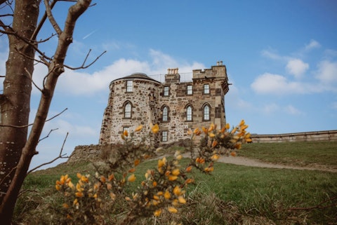 Sleep inside a turreted 18th-century hilltop retreat above the city