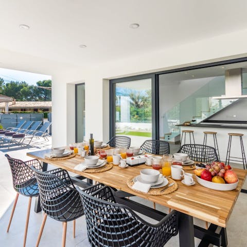 Savour Spanish inspired meals on the terrace