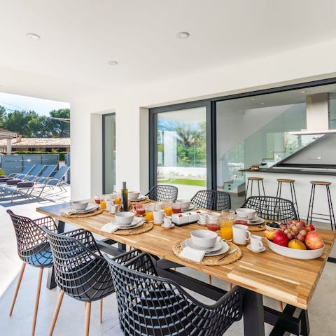 Savour Spanish inspired meals on the terrace