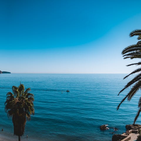 Spend an afternoon on Playa Vilches, around 1.2 kilometres away