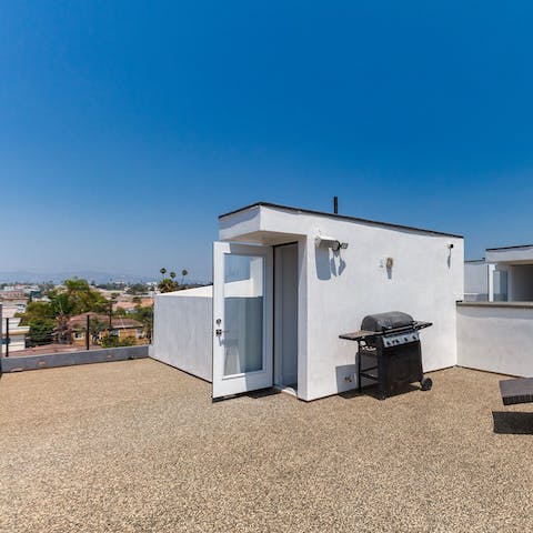 Soak up the L.A. views from the rooftop terrace