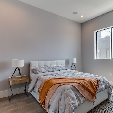 Sink into your soft sheets for a peaceful night's sleep