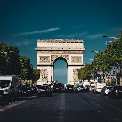 Wander along the Champs-Élysées, 20-minute walk away