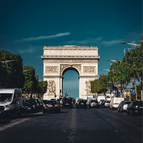 Wander along the Champs-Élysées, 20-minute walk away