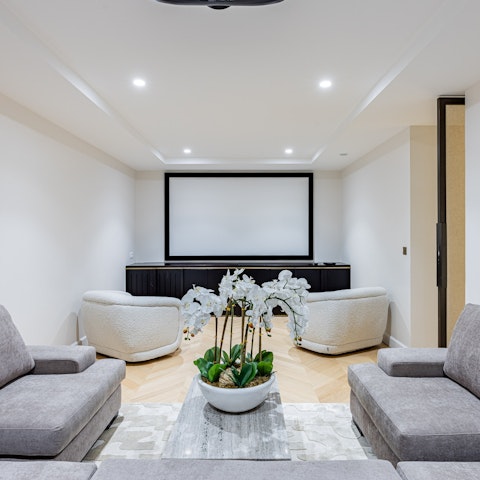 Grab the popcorn and have a movie night in the home cinema