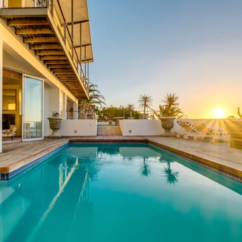 Swim a few lengths in your private pool to start the day afresh