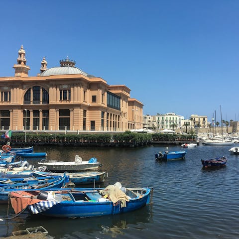 Wander along the water's edge, just moments from the door