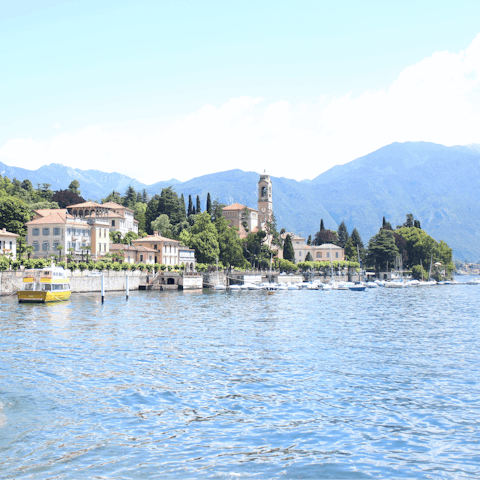 Discover the beauty of Lake Como by boat – you'll have direct lake access