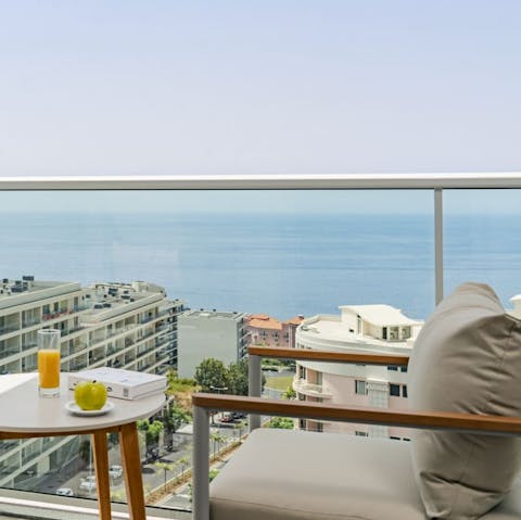 Soak up the sea views on the balcony – it's the perfect spot to watch the sunset