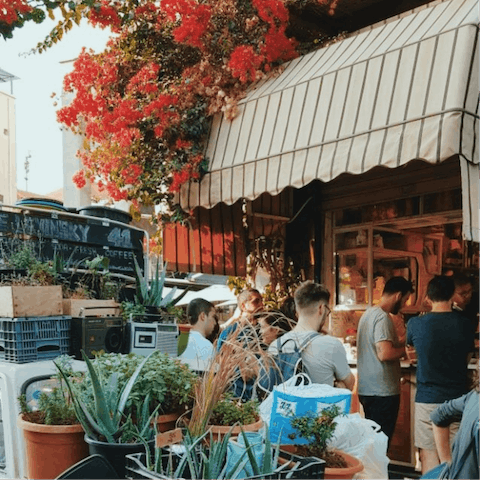 Explore the vibrant markets that line Shabazi Street, a short walk away