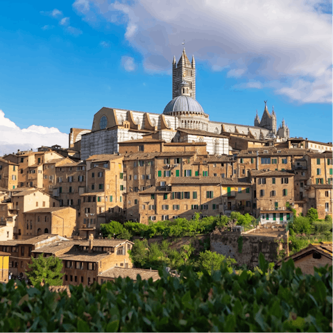 Visit the beautiful city of Siena – it’s within driving distance