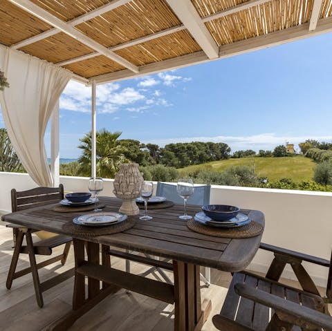 Find the perfect spot for evening drinks on the terrace