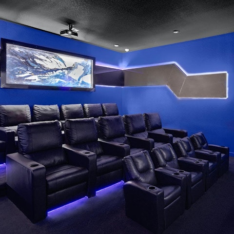 Enjoy family movie nights in the home cinema