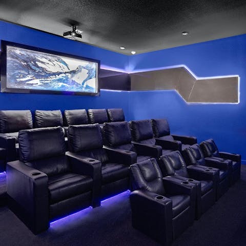 Enjoy family movie nights in the home cinema