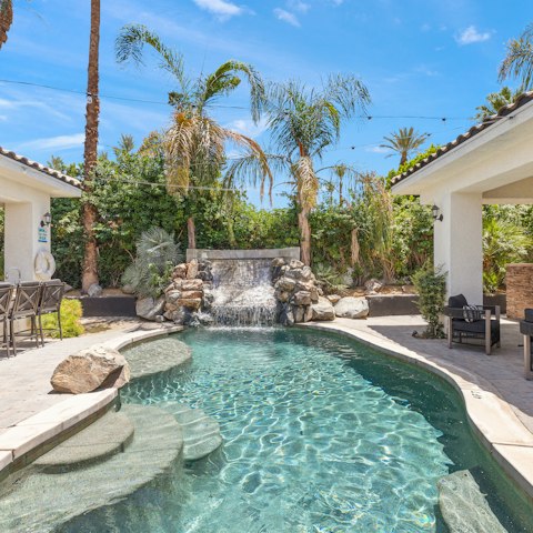Escape the desert heat with a dip in the private pool
