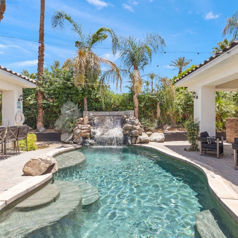 Escape the desert heat with a dip in the private pool
