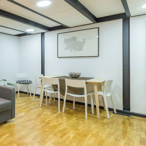 Enjoy some tasty tapas at the dining table