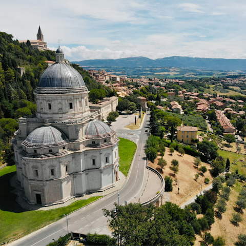 Drive just ten minutes to the historic town of Todi
