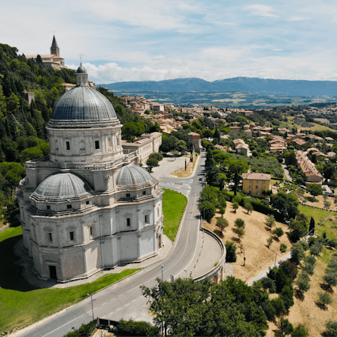 Drive just ten minutes to the historic town of Todi