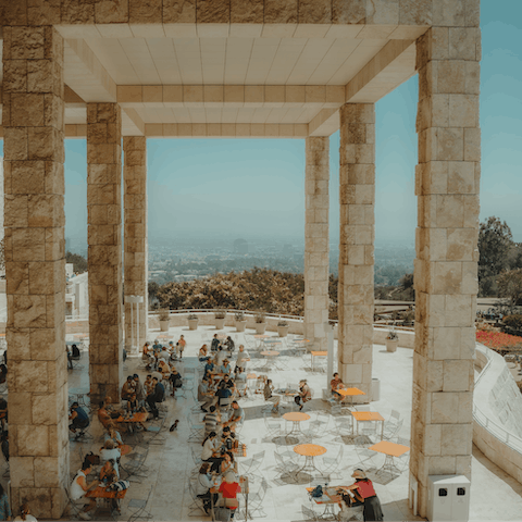 Visit The Getty, just a three-minute drive away