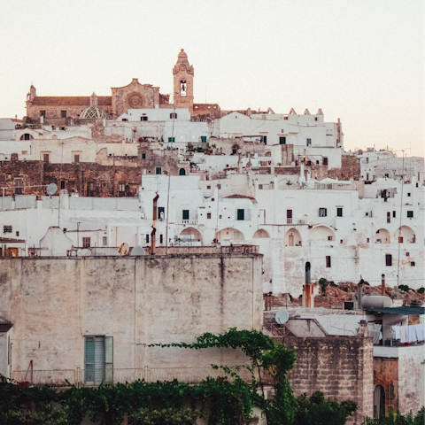 Spend a day seeing the sights of Ostuni – it's a short drive away