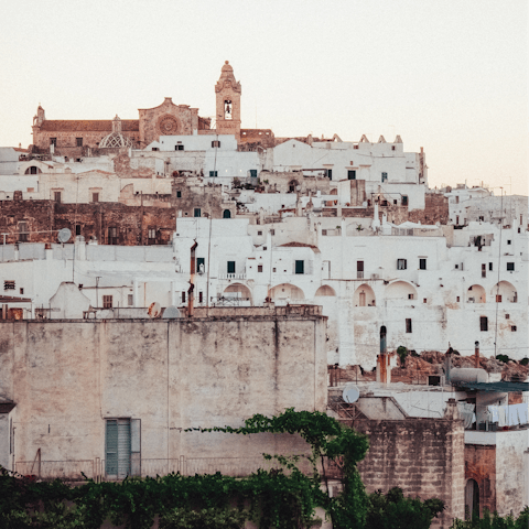Spend a day seeing the sights of Ostuni – it's a short drive away