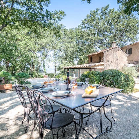 Gather on the many terraces for an alfresco meal