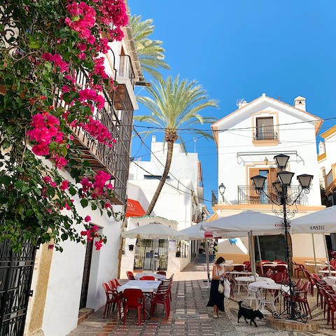 Drive minutes away to wander around the heart of Marbella