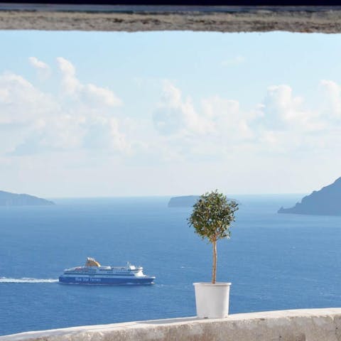 Enjoy the view from the Jacuzzi
