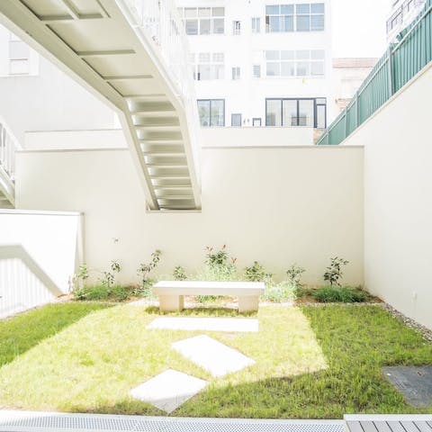 Take a moment to relax in the garden