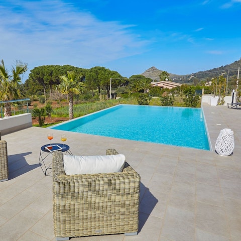 Wake up to a morning swim in scenic surroundings