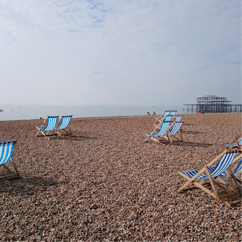 Pack a picnic and head to Brighton beach for a day by the sea