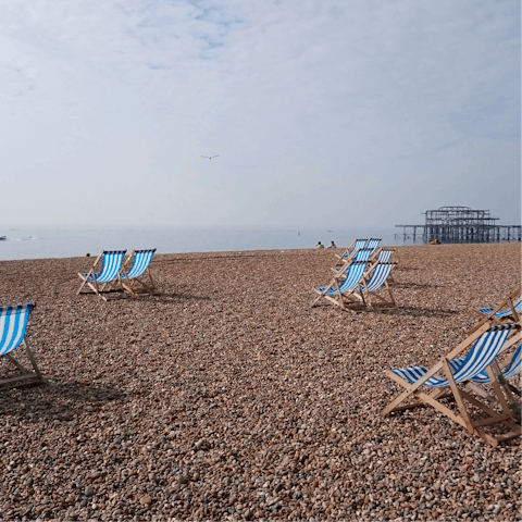 Pack a picnic and head to Brighton beach for a day by the sea