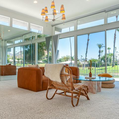 Enjoy the home's gorgeous mid-century style